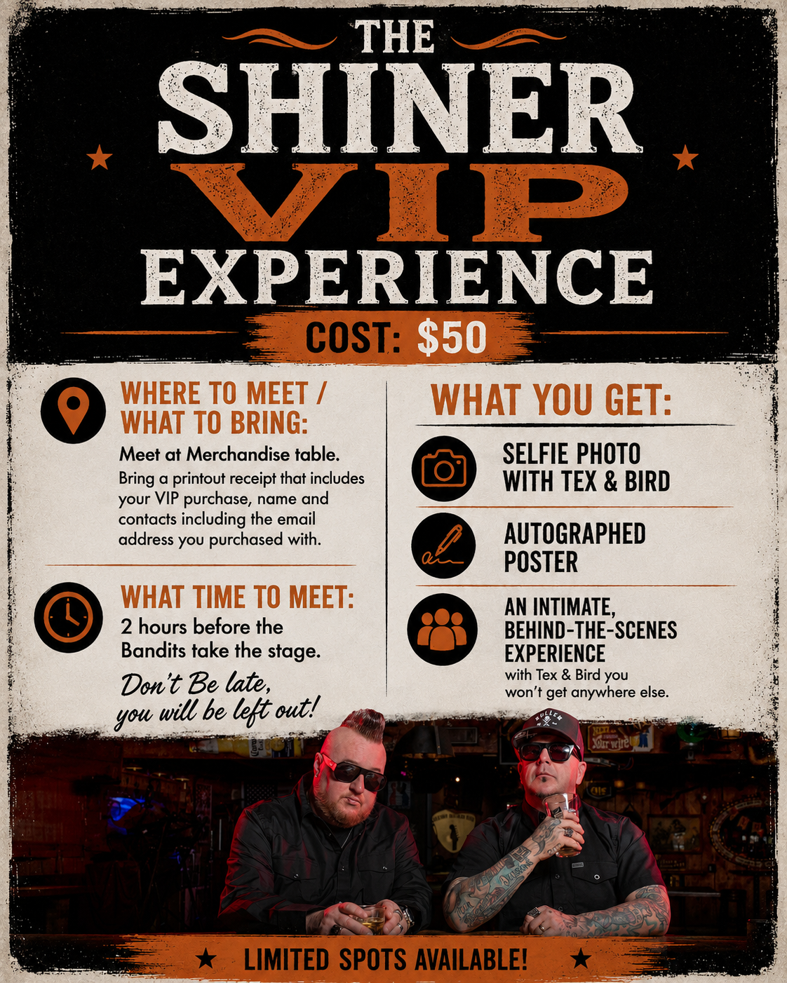 VIP MEET & GREET (Oct 2, 2026 in Maryville, TN)
