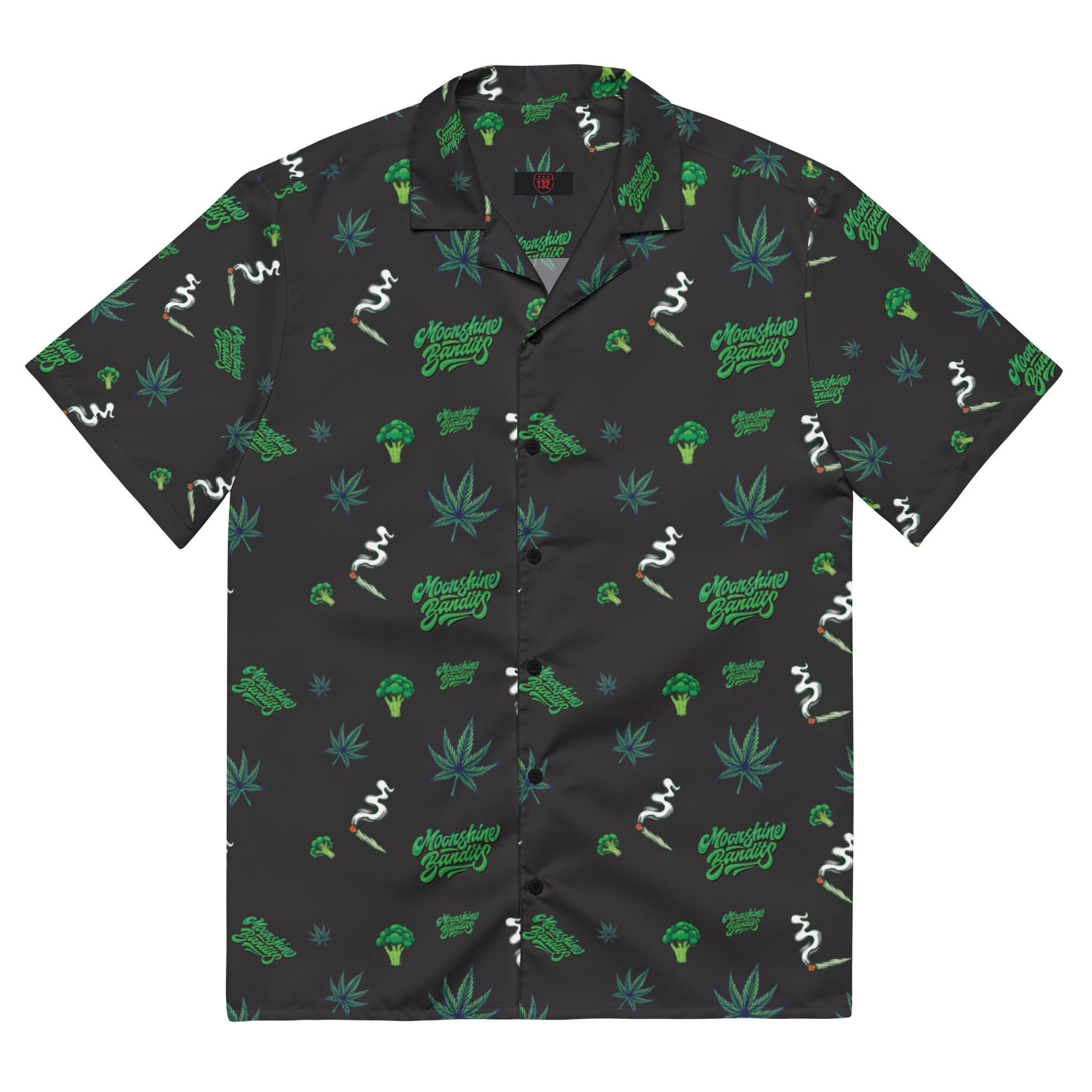 succulent button up shirt (132 Beach BUTTON-UP) BROCCOLI • Oversized fit